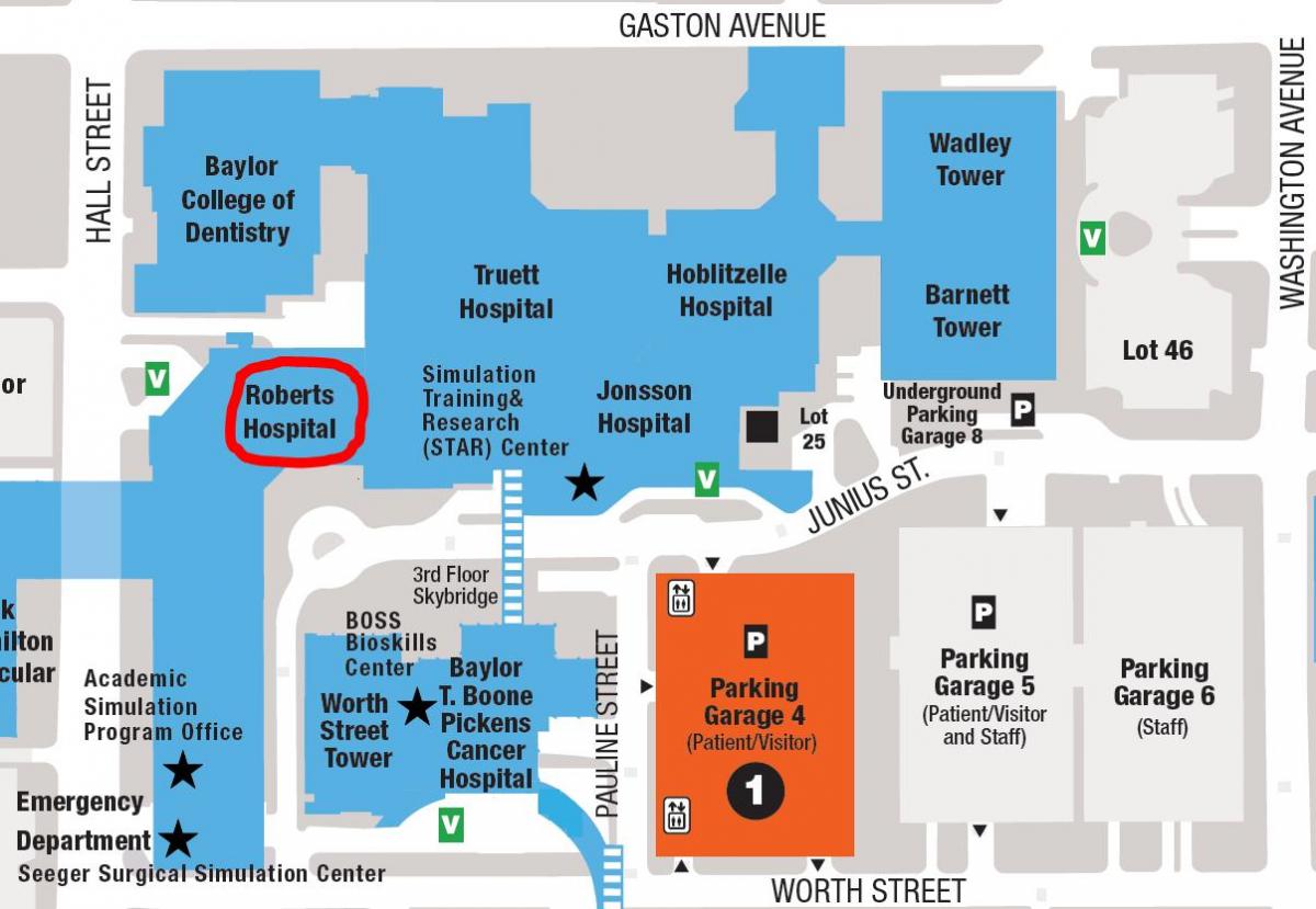 Baylor university campus mappa