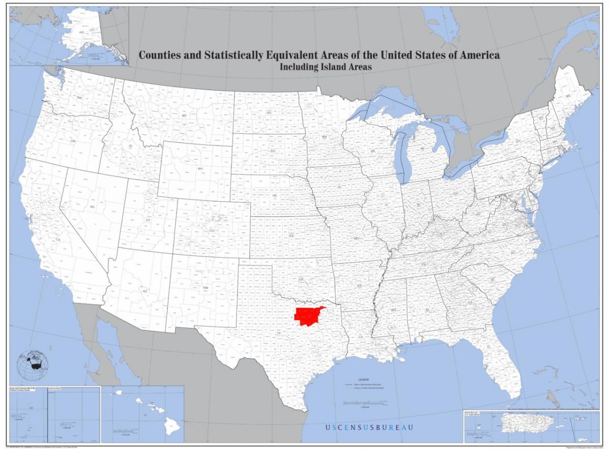 Dallas sulla mappa di stati uniti d'america