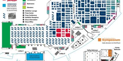 Mappa di Dallas convention center