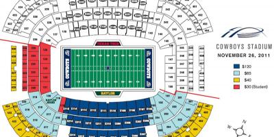 Cowboys stadium di Dallas mappa dei posti a sedere