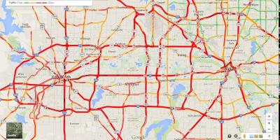 Mappa di Dallas traffico