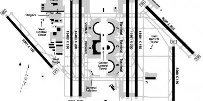DFW airport terminal b mappa