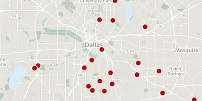 Dallas crimine mappa