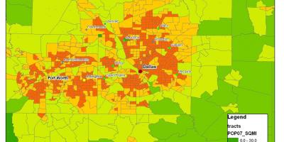 Mappa di metroplex Dallas