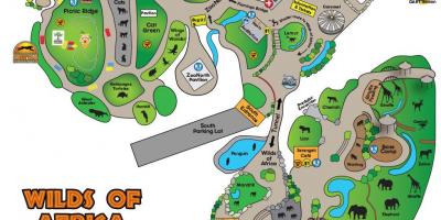 Mappa di Dallas zoo